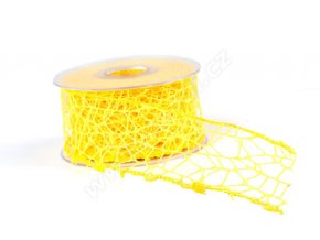 Stuha Big spider 5 cm x 9,1 m - žlutá
