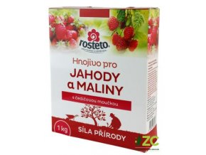 rosteto hnojivo s cedicovou mouckou jahody a maliny 1 kg