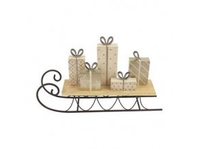 dekorace sanky 30 5x6 5x18 cm