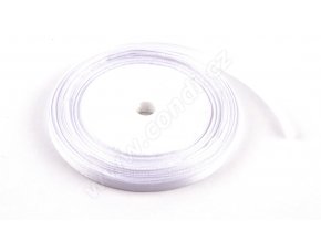 stuha satenova 0 65 cm x 23 m bila
