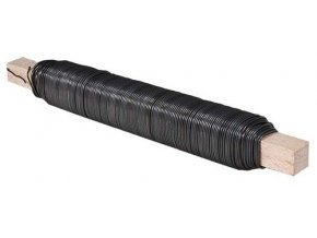 Vázací drátek - 0,65 mm, 0,1 kg, černý