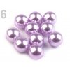 Dekorace - kuličky / perly bez dírek fialová světlá Ø 10 mm