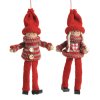 dekorace panenka a panacek ve svetru zaves 18 cm 2 ks