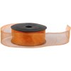 stuha organza 4 cm x 10 m medena
