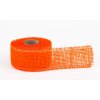 Stuha jutová jemná 5cm x 5m SV. ORANŽOVÁ