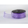 Stuha Organza 4 cm x 10 m - tm. fialová