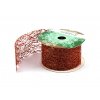 Stuha Fibre třpyt 4 cm x 4,6 m - měděná