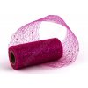 Stuha Fibre třpyt 10 cm x 4.6 m - cyklámen