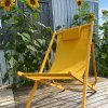 Plážové lehátko – žlté prevedenie