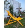Plážové lehátko – žlté prevedenie