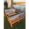 Variabilná záhradná drevená sedačka Evissa