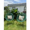 Záhradné kreslá – Dalida – 2 ks – zelené