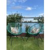 Záhradné kreslá – Dalida – 2 ks – zelené
