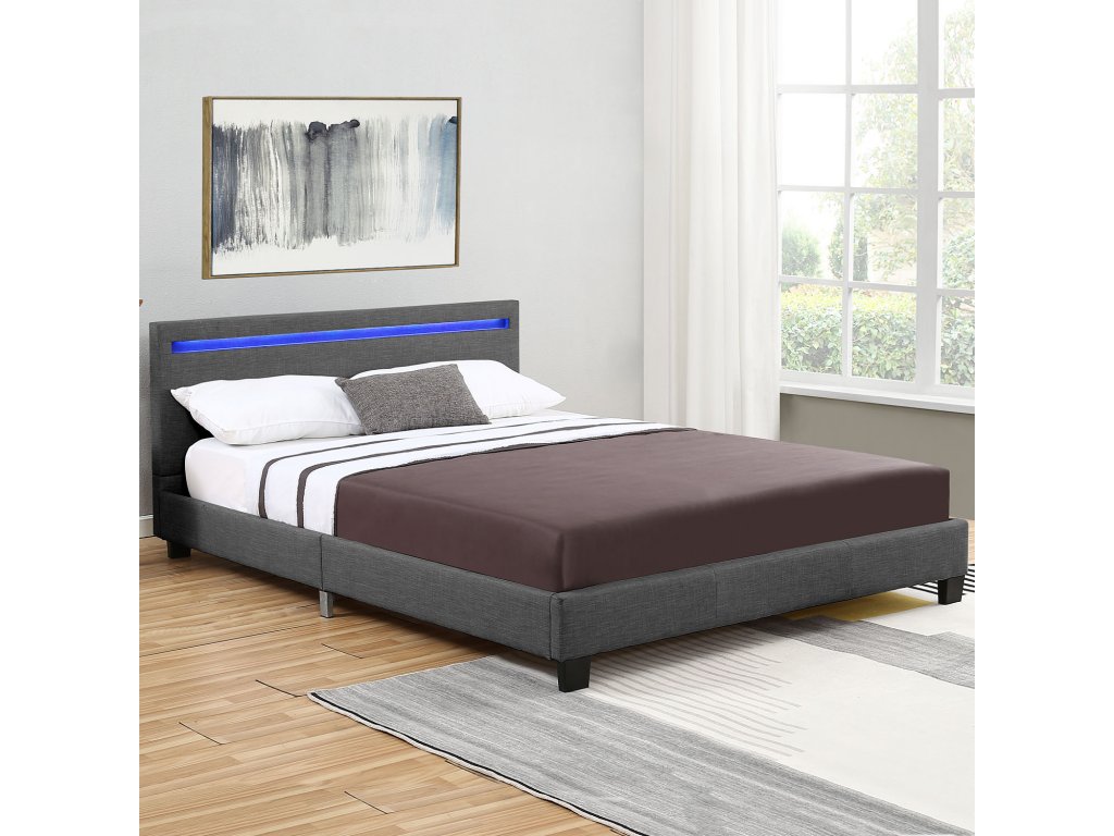 Čalúnená posteľ Verona 120 x 200 cm - šedá 154762