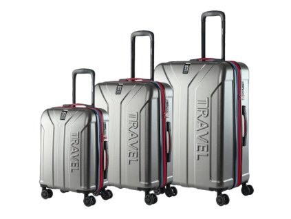 12792 set 3 ks cestovnych kufrov strieborny