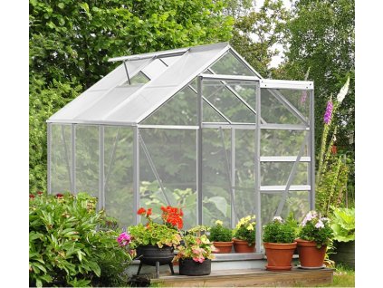 Záhradný skleník - 190 x 195 x 195 - plocha 3,7 m² - objem 5,85 m³ + základňa 118187