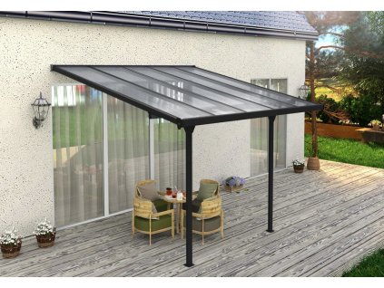 Hliníková pergola BRUCE D - transparentný polykarbonát 121685