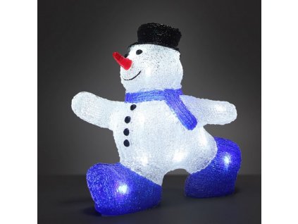 Vianočný snehuliak s LED osvetlením