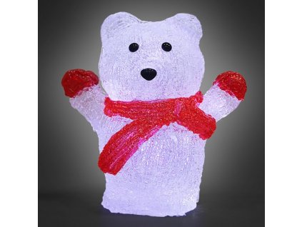 Vianočný ľadový medveď s LED osvetlením