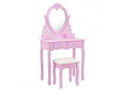 Toaletný stolík Julia - ružový
