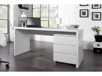 Písací stôl Fast Trade - 160 cm biely 235172