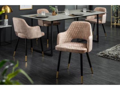Luxusná stolička Paris bledo hnedá 235577