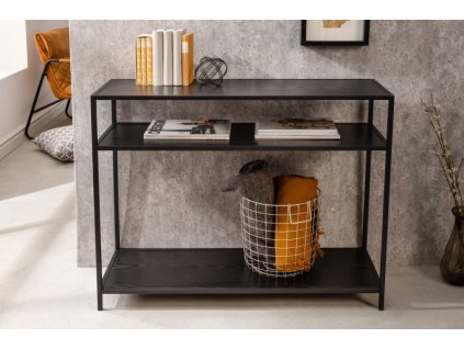 Konzolový stolík Slim Line 100cm jaseň čierny 235838