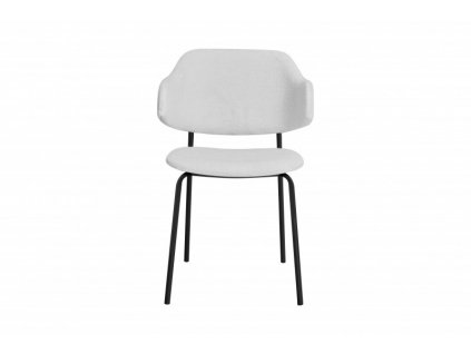 Dizajnová stolička Tracy biela, čierny rám 244114