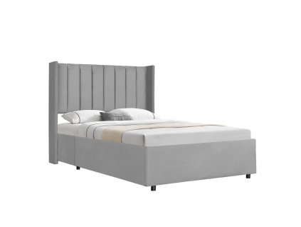 Čalúnená posteľ Savona 140 x 200 cm - svetlo šedá