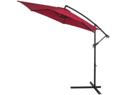 Záhradný slnečník Ø300cm - červený