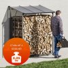 Prístrešok na drevo 198x163x70 cm odolnosť