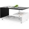 Konferenčný stolík Orlando 95x55x50 cm - biela/čierna