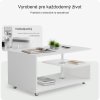 Konferenčný stolík Orlando 95x55x50 cm - biela výhody