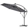 LED slnečník Haiti Ø300 cm - antracit