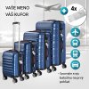 Set cestovných kufrov Baseline 4-dielny - modrý menovka