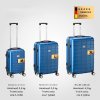Sada cestovných kufrov 3-dielna s príslušenstvom - modrá rozmery