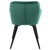 Kreslo Tarje so zamatovým poťahom – zelené zozadu