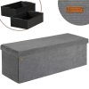 Úložná lavica 114x38x38 cm - antracit