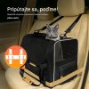 Prenosná taška pre mačky 44x34x31 cm - antracit Nosenie