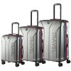 12792 set 3 ks cestovnych kufrov strieborny