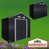 Záhradný domček A2 196x132x188 cm - antracit zozadu