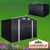 Záhradný domček A3 257x205x177,5 cm - antracit zozadu