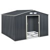 Záhradný domček XXL - antracit 8808