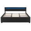 Čalúnená posteľ Lyon 140 x 200 cm - čierna 19723