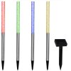 Sada 4 LED solárnych zásuvnych lamp s meničom farieb 12931