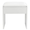 Taburetka Melly v bielej farbe s čalúnením 14097