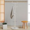 Stojanový vešiak na odevy – biely 173cm 14834