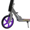 Detská kolobežka Graffiti - sivá/fialová