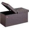 Úložná lavica s výklopným vekom 80x40x40 cm - hnedá