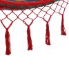 Hojdacia sieť so strapcami červená - 320x150cm 16172